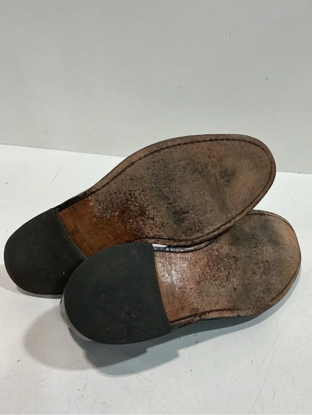 Men's Allen Edmonds Walton Black Leather Split Toe Lace-Up Dress Shoes Size 11.5